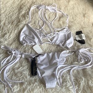 Skiler swin set white